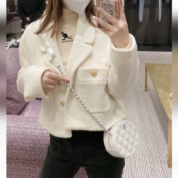 NWT Zara * Textured Cropped Blazer size XL XXL - Picture 2 of 16